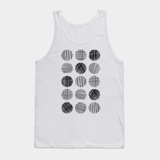 Abstract Lined Circles Tank Top